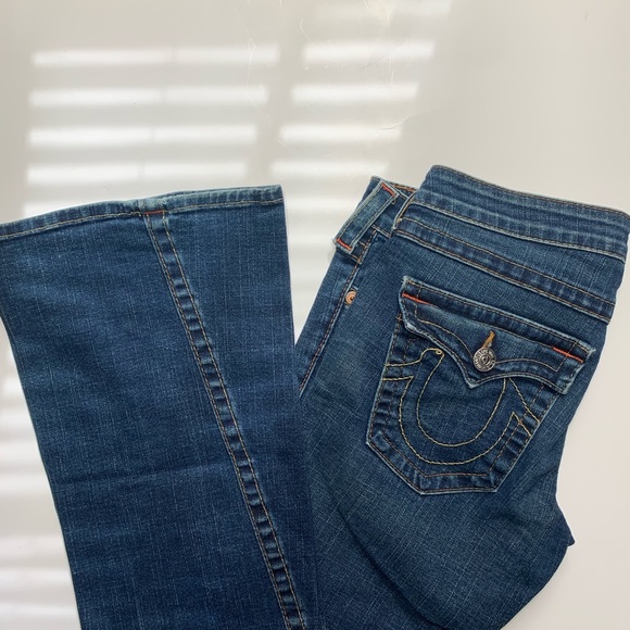 SOLD| true religion mid rise flare jeans - Picture 2 of 8